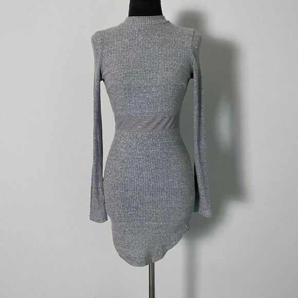 Rumor sz M knitted sheer waist cut out‎ mini party dress - Picture 1 of 9